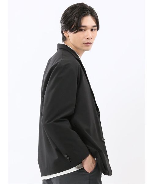 TAKA-Q（タカキュー）の「【ウール混 ストレッチ 防シワ】タカキュー NEO BASICS 2ボタンジャケット(セットアップ可能)（テーラードジャケット・メンズ・ブラック・MEDIUM/LARGE/X-LARGE）」の7枚目の写真