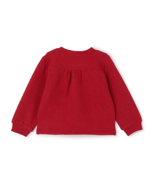 KP（ケーピー）の「ハートラメジャカード ジップアップカーデ（カーディガン/ボレロ・キッズ・ラベンダー/レッド・90cm/100cm/120cm/130cm/140cm/150cm/160cm/110cm）」の12枚目の写真