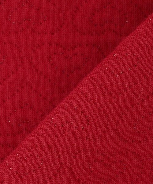 KP（ケーピー）の「ハートラメジャカード ジップアップカーデ（カーディガン/ボレロ・キッズ・ラベンダー/レッド・90cm/100cm/120cm/130cm/140cm/150cm/160cm/110cm）」の7枚目の写真