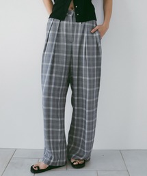 anuke(�A���k�[�N)��Check Daubletuck Pants(���̑��p���c)
