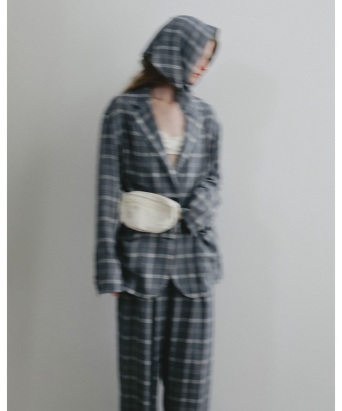 anuke（アンヌーク）の「Check Daubletuck Pants（その他パンツ・レディース・ブルー/クリーム・36inch/38inch）」の17枚目の写真