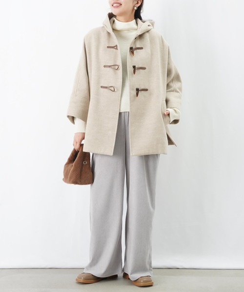 セール】LC/LLL ポンチョダッフルコート（ダッフルコート）｜LUCA/LADY