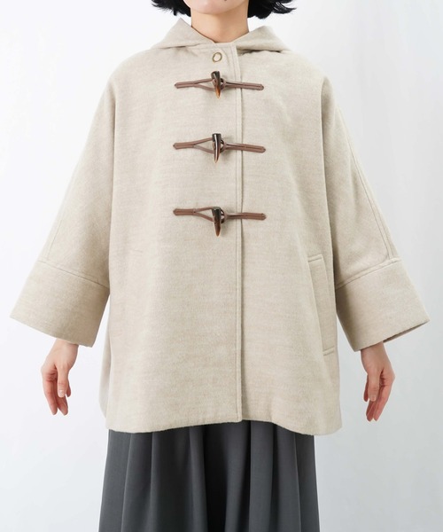 セール】LC/LLL ポンチョダッフルコート（ダッフルコート）｜LUCA/LADY