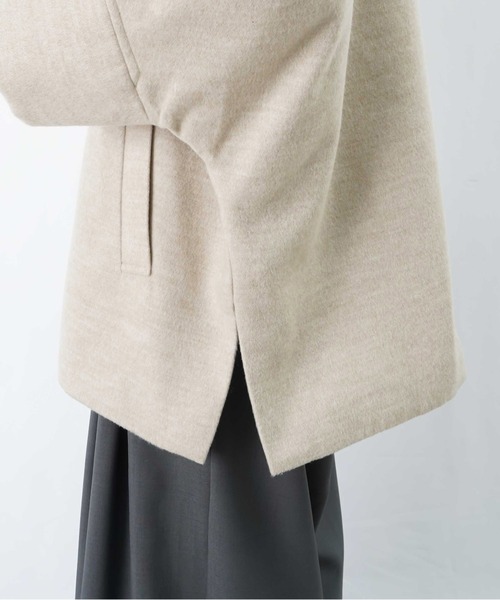 LUCA/LADY LUCK LUCA（ルカ/レディラックルカ）の「LC/LLL ポンチョダッフルコート（ダッフルコート・レディース・ベージュ/ブラック・FREE）」の7枚目の写真