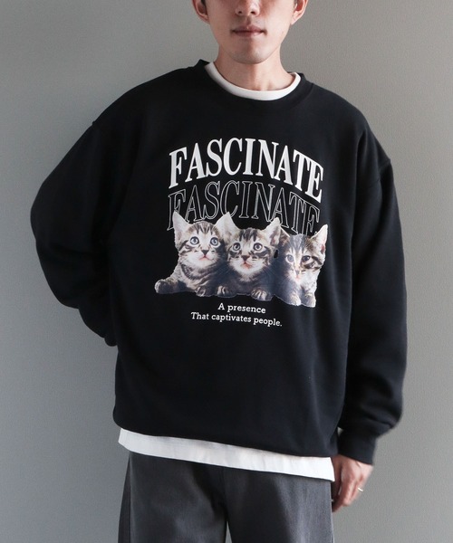 CRAFT STANDARD BOUTIQUE（クラフトスタンダードブティック）の「アニマルスウェットA（スウェット・メンズ・ネイビー/ホワイト系その他/杢グレー/ブラック・L/LL）」の3枚目の写真