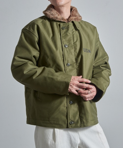 セール】【HOUSTON】N-1 DECK JACKET(REGULAR MODEL) N-1デッキ