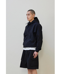 BER DE NOIR（ベールドノワール）の「スリットウィンドブレーカーアノラックジャケット（ブラック）（ナイロンジャケット）」