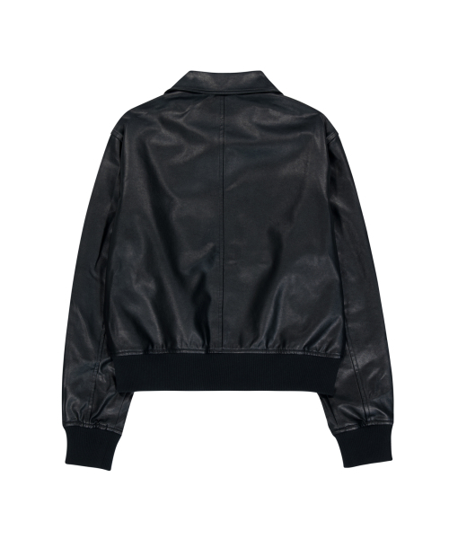 AAKAM(アーカム)の「Western Collar Leather Jacket (Black)(ライダースジャケット・レディース・その他・1/2)」の2枚目の写真