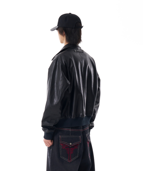 AAKAM(アーカム)の「Western Collar Leather Jacket (Black)(ライダースジャケット・レディース・その他・1/2)」の9枚目の写真
