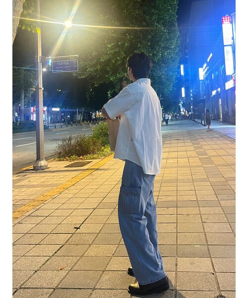 GAKKAI UNIONS（ガッカイユニオンズ）の「ワイドデニムカーゴパンツライトインディゴ（デニムパンツ・レディース・その他・MEDIUM/LARGE/SMALL）」の11枚目の写真