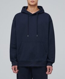 ヘビーウェイトオーバーサイズフード付きスウェットシャツ[ネイビー]