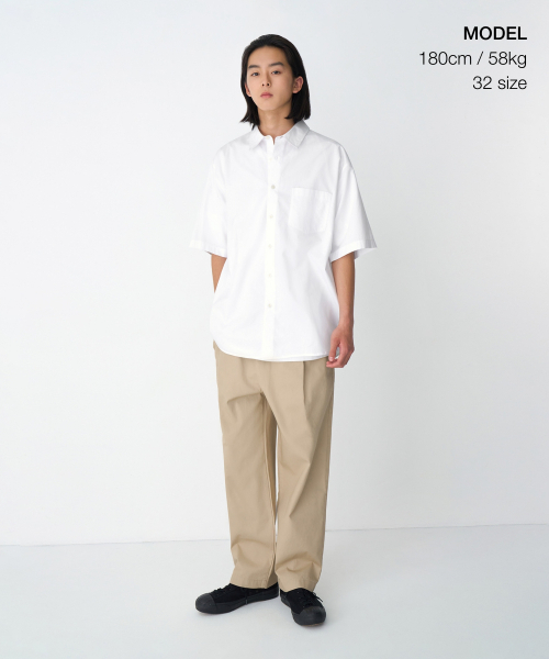 MUSINSA STANDARD（ムシンサスタンダード）の「コットンルーズテーパードバンディングパンツ[ベージュ]（その他パンツ・メンズ・その他・32/30/26/28/40/38/42/36/34）」の3枚目の写真