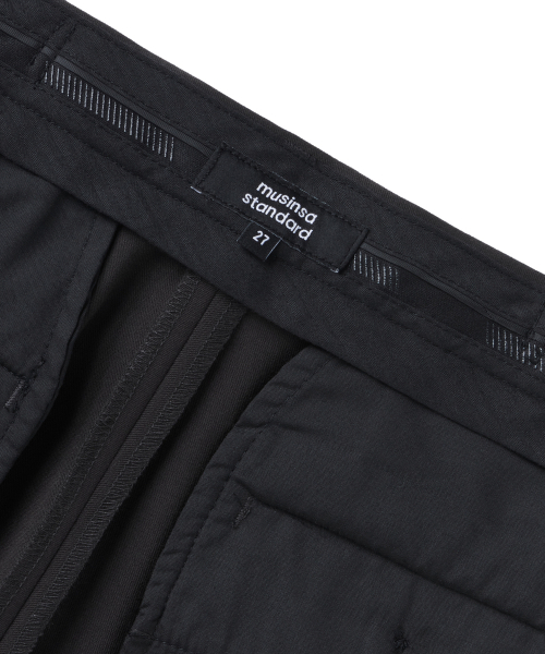 MUSINSA STANDARD WOMAN（ムシンサスタンダードウーマン）の「ウィメンズワイドヒドゥンバンディングスラックス[ダークグレー]（スラックス・レディース・その他・34/30/24/25/26/27/28/29/32/31）」の5枚目の写真
