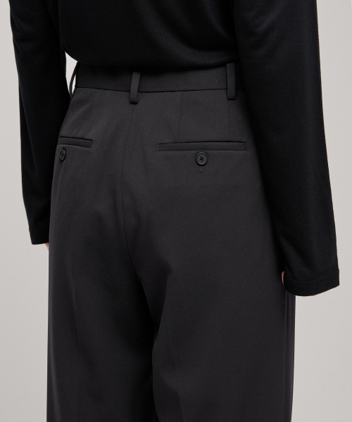 MUSINSA STANDARD WOMAN（ムシンサスタンダードウーマン）の「ウィメンズワイドヒドゥンバンディングスラックス[ダークグレー]（スラックス・レディース・その他・34/30/24/25/26/27/28/29/32/31）」の7枚目の写真