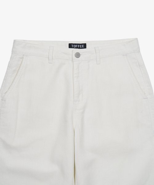 TOFFEE（トフィー）の「ナチュラルリネンデニムワイドパンツ（オフホワイト）（デニムパンツ・メンズ・その他・LARGE/MEDIUM/SMALL/X-LARGE）」の16枚目の写真