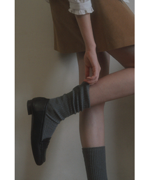 WITHOUT SUMMER（ウィズアウトサマ）の「ベーシックコットンソックス_チャコール（ソックス/靴下）」