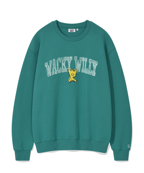 Wacky WiLLy(ワッキーウィリー)の「ロゴタイポスウェットグリーン(スウェット・レディース・その他・SMALL/MEDIUM/LARGE/X-LARGE)」の2枚目の写真