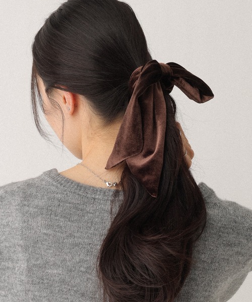 セール】リボンベロアシュシュ2 621071（シュシュ）｜Heather（ヘザー