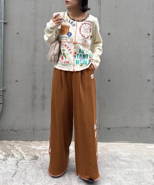 HELLO.SANFRANCISCO（ハローサンフランシスコ）の「★【HELLO.SANFRANCISCO/ハローサンフランシスコ】パッチワークプリントトップス（Tシャツ/カットソー・レディース・パープル/アイボリー/グレー・ONE SIZE）」の17枚目の写真