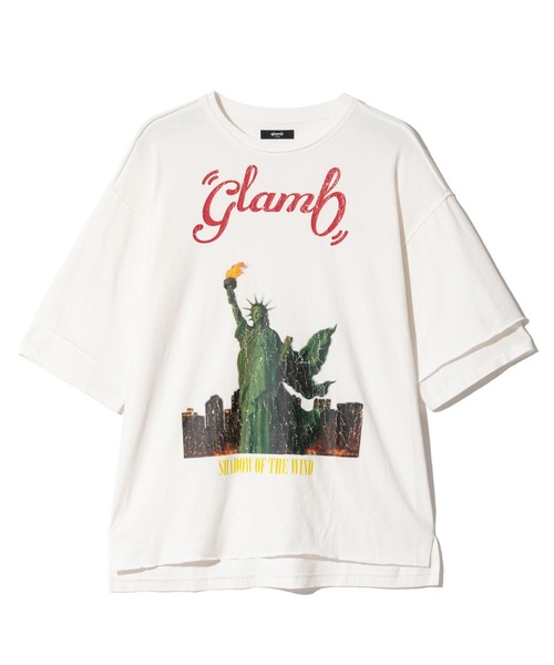 glamb(グラム)の「Shadow of Liberty T-Shirt / シャドーオブリバティTシャツ(Tシャツ/カットソー・メンズ・ホワイト/ブラック・S/M/L)」の3枚目の写真