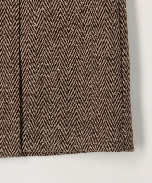 MICO COULIER（ミコクリエ）の「シルクネップヘリンボン柄ベルト付きスカート（スカート・レディース・ブラウン系その他/グレー系その他・36/38）」の8枚目の写真