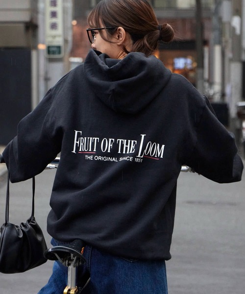 FRUIT OF THE LOOM(フルーツオブザルーム)の「FRUIT OF THE LOOM/フルーツオブザルーム FTL 25FW PRINT HOODIE4 裏起毛 フーディー スウェット トレーナー(パーカー・メンズ・ワインレッド/ブラック/グレー・M/L/XL)」の1枚目の写真