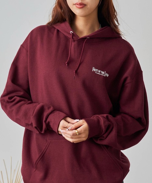 FRUIT OF THE LOOM(フルーツオブザルーム)の「FRUIT OF THE LOOM/フルーツオブザルーム FTL 25FW PRINT HOODIE4 裏起毛 フーディー スウェット トレーナー(パーカー・メンズ・ワインレッド/ブラック/グレー・M/L/XL)」の3枚目の写真