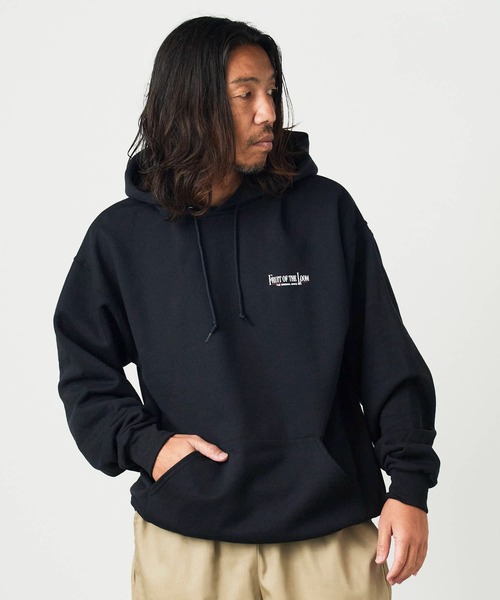 FRUIT OF THE LOOM(フルーツオブザルーム)の「FRUIT OF THE LOOM/フルーツオブザルーム FTL 25FW PRINT HOODIE4 裏起毛 フーディー スウェット トレーナー(パーカー・メンズ・ワインレッド/ブラック/グレー・M/L/XL)」の9枚目の写真