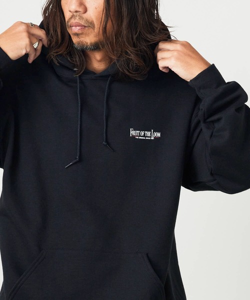 FRUIT OF THE LOOM(フルーツオブザルーム)の「FRUIT OF THE LOOM/フルーツオブザルーム FTL 25FW PRINT HOODIE4 裏起毛 フーディー スウェット トレーナー(パーカー・メンズ・ワインレッド/ブラック/グレー・M/L/XL)」の6枚目の写真