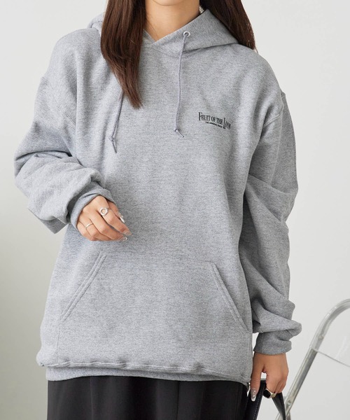 FRUIT OF THE LOOM(フルーツオブザルーム)の「FRUIT OF THE LOOM/フルーツオブザルーム FTL 25FW PRINT HOODIE4 裏起毛 フーディー スウェット トレーナー(パーカー・メンズ・ワインレッド/ブラック/グレー・M/L/XL)」の5枚目の写真