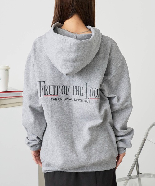 FRUIT OF THE LOOM(フルーツオブザルーム)の「FRUIT OF THE LOOM/フルーツオブザルーム FTL 25FW PRINT HOODIE4 裏起毛 フーディー スウェット トレーナー(パーカー・メンズ・ワインレッド/ブラック/グレー・M/L/XL)」の22枚目の写真