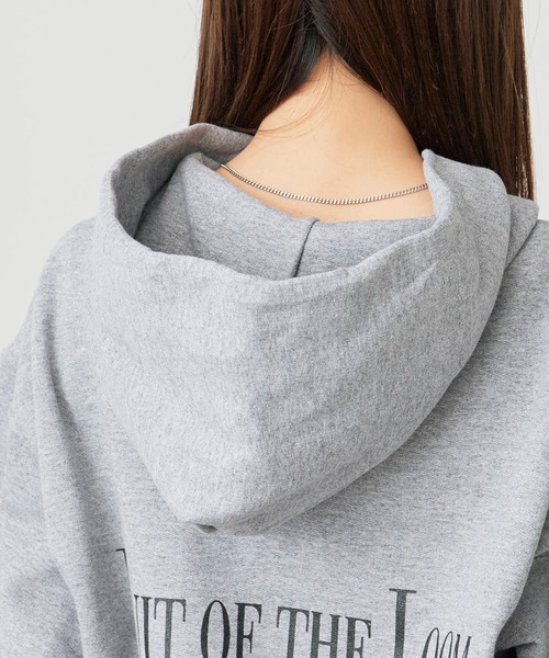 FRUIT OF THE LOOM(フルーツオブザルーム)の「FRUIT OF THE LOOM/フルーツオブザルーム FTL 25FW PRINT HOODIE4 裏起毛 フーディー スウェット トレーナー(パーカー・メンズ・ワインレッド/ブラック/グレー・M/L/XL)」の15枚目の写真