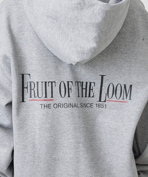 FRUIT OF THE LOOM(フルーツオブザルーム)の「FRUIT OF THE LOOM/フルーツオブザルーム FTL 25FW PRINT HOODIE4 裏起毛 フーディー スウェット トレーナー(パーカー・メンズ・ワインレッド/ブラック/グレー・M/L/XL)」の14枚目の写真