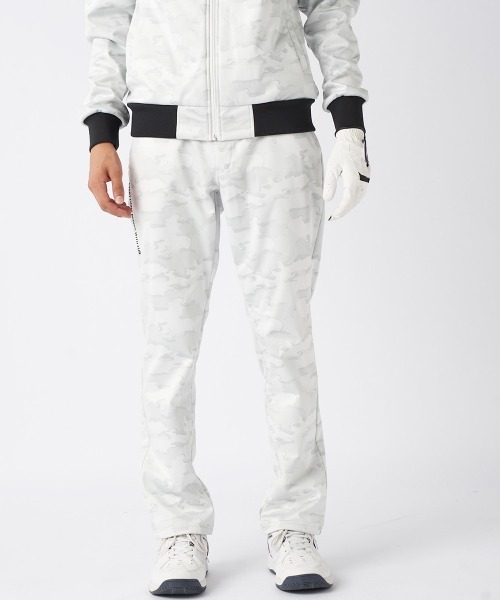 FILA GOLF(フィラゴルフ )の「【FILA GOLF:フィラゴルフ】ボンディングロングパンツ ゴルフ ストレッチ性・防風性・保温性(その他パンツ・メンズ・ホワイト/ブルー/ブラック・LARGE/X-LARGE/XX-LARGE/MEDIUM)」の2枚目の写真