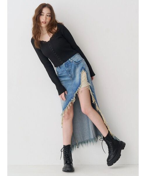 EVRIS（エヴリス）の「レースアップインソールワークブーツ（ブーツ・レディース・ブラック/ブラウン・MEDIUM/LARGE/SMALL）」の10枚目の写真