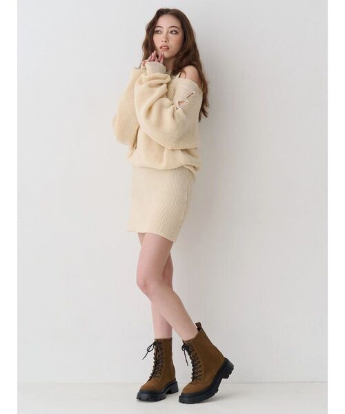 EVRIS（エヴリス）の「レースアップインソールワークブーツ（ブーツ・レディース・ブラック/ブラウン・MEDIUM/LARGE/SMALL）」の13枚目の写真