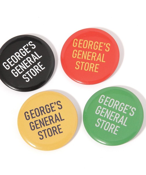 GEORGE'S（ジョージズ）の「[5cm] ジョージズ 缶バッジ（バッジ・レディース・ブラック/レッド/グリーン/イエロー・FREE）」の6枚目の写真