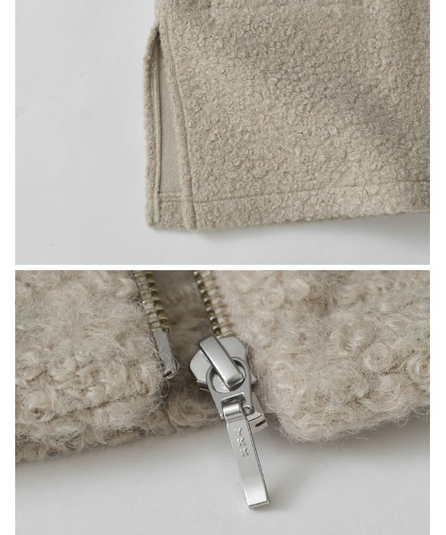 Re:EDIT(リエディ)の「フェイクボアファスナー付きベスト(ベスト・レディース・グレー/グレイッシュベージュ/ブラウン・MEDIUM/LARGE)」の17枚目の写真