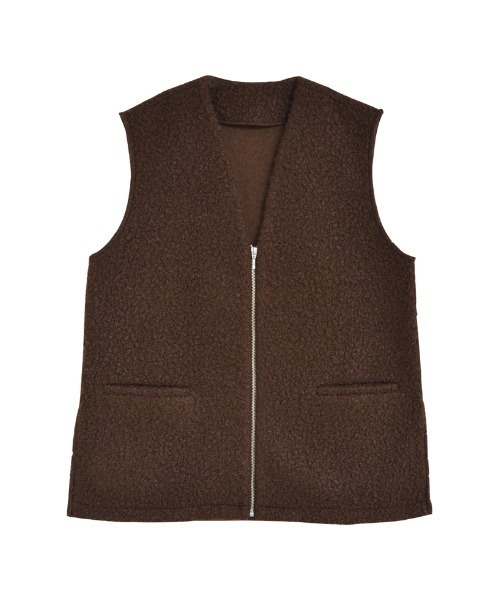 Re:EDIT(リエディ)の「フェイクボアファスナー付きベスト(ベスト・レディース・グレー/グレイッシュベージュ/ブラウン・MEDIUM/LARGE)」の20枚目の写真