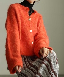 ジャケット/アウター（オレンジ/橙色系・ウール・ニット）ファッション