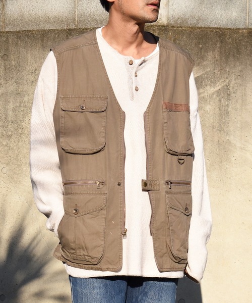 Eddie Bauer（エディーバウアー）の「【USED】90's～ Eddie Bauer フィッシング ベスト（ベスト・メンズ・ブラウン・LARGE）」の10枚目の写真