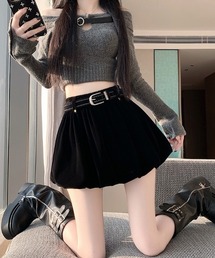 ベロアバルーンミニスカート