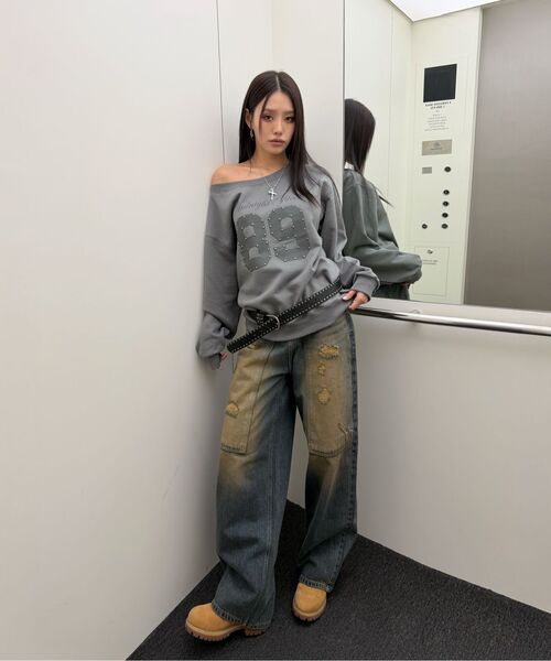 Midnight Move(ミッドナイトムーブ)の「stud 89 mtm (grey)(スウェット・レディース・その他・FREE)」の3枚目の写真