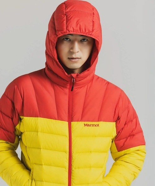 STYLISE（スタイライズ）の「【Marmot】Lance Down Hoodie (ランスダウンフーディー) / 4カラー [MTFW25MDW009]（ダウンジャケット/コート・メンズ・レッド/ブラック/カーキ/パープル・L/M）」の9枚目の写真