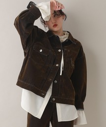 フレアパンツ セットアップ対応」に該当するデニムジャケット