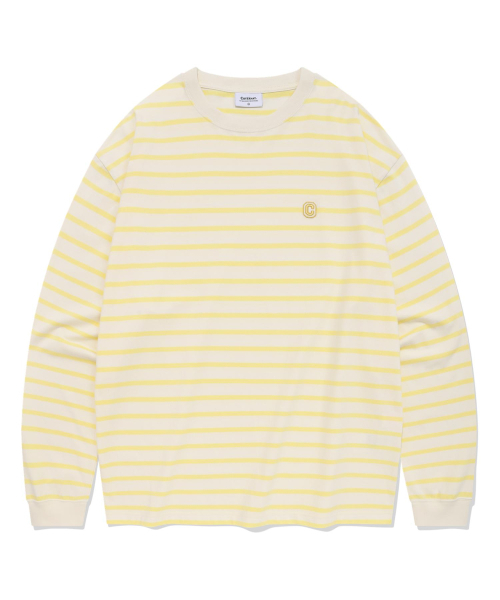 COVERNAT(カバーナット)の「スラブストライプロングスリーブイエロー(Tシャツ/カットソー・レディース・その他・X-LARGE/LARGE)」の1枚目の写真