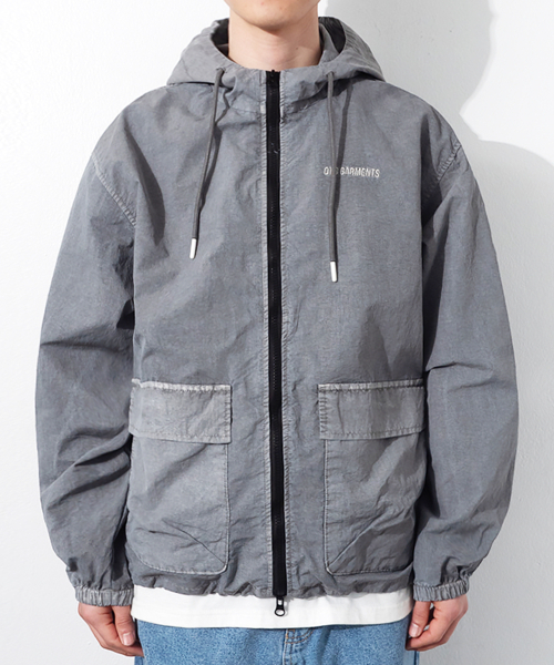 QT8 GARMENTS(キューティーエイトガーメント)の「OC Pigment Hoodie Windbreaker (Grey)(ナイロンジャケット・レディース・その他・X-LARGE/LARGE/MEDIUM)」の2枚目の写真