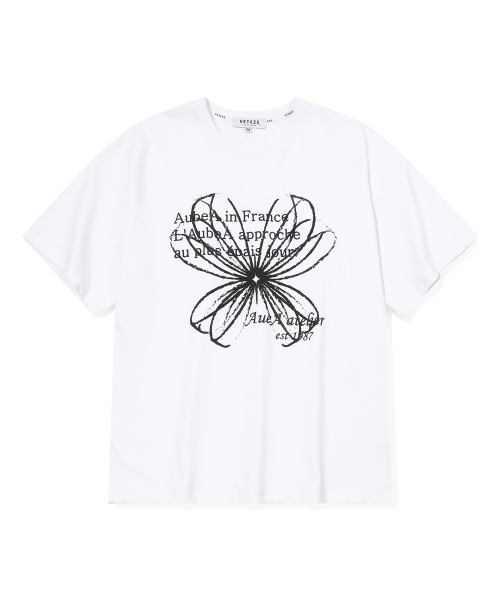 VETEZE(ベテゼ)の「オブエドローイングアトリエTシャツ (ホワイト)(Tシャツ/カットソー・レディース・ホワイト・MEDIUM/LARGE/X-LARGE)」の1枚目の写真