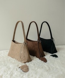 on:nue（オンニュ）の「【on:nue】[2WAY/肩紐付] ワンハンドルスエードショルダーバッグ（ショルダーバッグ）」