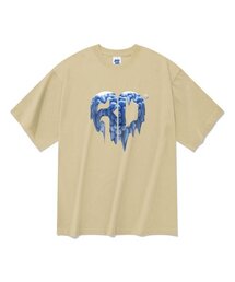 20番手ハートボール半袖Tシャツベージュ